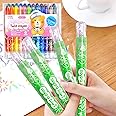 FunBlast Crayons For Kids-24 Shades Rolling Crayon Pen With Coloring Book,Coloring Kit For Art&Craft,Colors For Drawing,Silky Crayons For School Kids Girls Boy,Return Gift For Birthday,Ink Multicolor