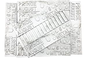 Prince August Lingotti in lega di bismuto a 6 stelle da 1000 grammi, per hobby, per uso domestico (10)