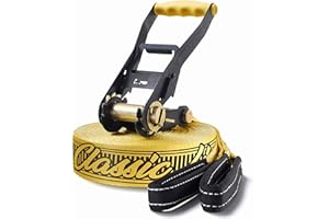 Gibbon Slacklines Slackline Set Gibbon Slacklines Classic, giallo, set completo da 15 m