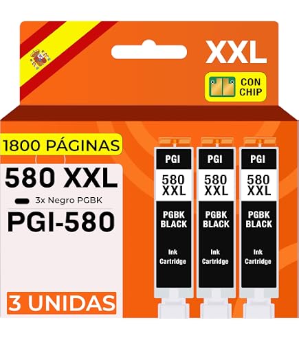 6 Cartucce Compatibili Canon PGI-580 XXL / CLI-581 XXL Per PIXMA TS8152, TS705, Ecc. - Foto 2