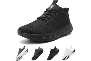 Schuvox Laufschuhe Damen Herren mit Dämpfung Weite Passform Straßenlaufschuhe Leicht Turnschuhe für Jogging Fitness Training Atmungsaktiv Sportschuhe Walkingschuhe Freizeit Sneaker Unisex 37-46EU