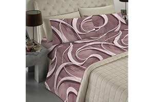 BANZAII TEXTILE INNOVATOR ONLINE Banzaii - Completo Lenzuola Matrimoniale In Microfibra Made In Italy Con Angolo h 30 cm Nicole Bordeaux