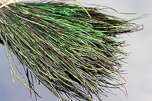 Tigofly 400 Stränge, natürliche Pfauen-Herl-Feder, für Nymphen, nasse Luftschlangen, Fliegen, Rippenkörper, Fliegenbinden, Materialien, 10–20 cm Länge