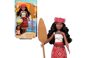 Mattel Disney Moana 2 Singing Adventure Moana Doll with Signature Outfit & Accessories, Sings “We’re Back” in English, JBT37