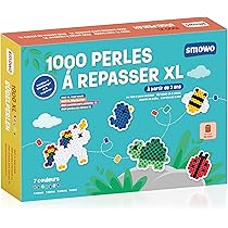 Activité Manuelle Enfant 5 Ans Perles à Repasser HAMA Midi - 4 Plaques Carrées - Loisir Créatif Enfant 5 Ans+ - Développement Motricité Plaque Perles Repasser