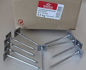Leichtbauplattenstifte 2,5kg 3,4 x 70 metallisiert