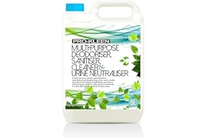 PRO-KLEEN 5L of Multi-Purpose Deodoriser, Disinfectant, Sanitiser, Cleaner & Urine Neutraliser - Super Concentrated, Professional Formula - British Manufactured & British Certified EN 13697