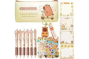 Mrltau Capybara Stationary Pencil Case, multicolore, L, Stile C