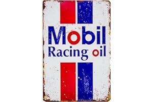 LUCKYLINDE Blechschild passend für MOBIL Fans, Deko Werkstatt, Garagen Tankstelle Rallye Auto Oldtimer Schild 20 x 30 cm (MOBIL)