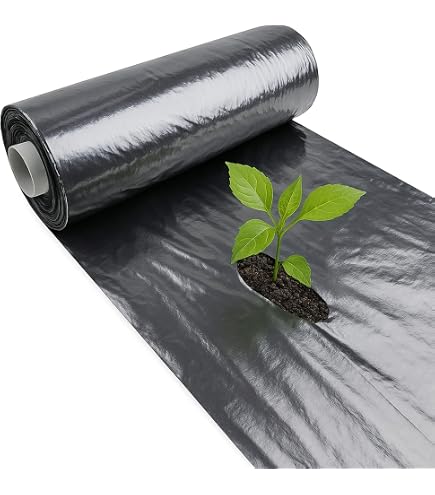 Telo Pacciamatura Nero 105 Cm - 100 Mt, 100 Gr/mq, Antialga, Anti Erbacce, Permeabile