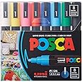 POSCA 8-Color Paint Marker Set, PC-5M Medium