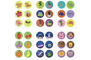 Whaline 144Pcs Mosquito Repellent Sticker Natural Insect Repellent Patches with 36 Patterns to Repel Mosquito, Midge & Insect, Offer 1152 Hours Protection for Outdoors Hiking Camping