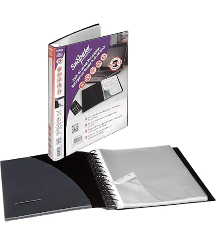 Porte-Vues Snopake Eligo - 20 Pochettes A4 Avec Intercalaires - Organisation Bureau