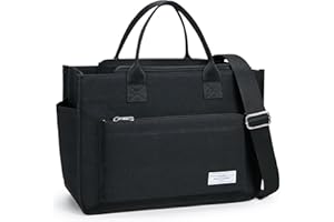 Fancy Forest KALIDI Shopper Tasche Damen Groß Canvas Arbeitstasche Damen Handtasche Umhängetasche Crossbody Bag Tote Bag für Arbeit Büro Reisen Einkaufen Schule