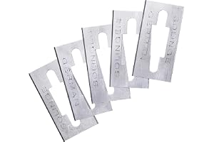 kwb 5-pack reservknivar för hobbyhyvel, 45 mm, stål, handhyvel, enkelhyvel, enhandshyvel