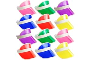 Bramble - Neon Sun Visor Hats - Unisex Bright-Coloured Hats for Sports, 80s Fancy Dress, Pub Golf, Festivals, Stag & Hen Parties