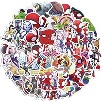Lot De 100 Autocollants Spidey - Vinyle Imperméable - Pour Enfant Et Adulte - Pour Téléphone, Ordi, Skate, Valise…