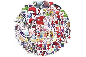 ‎HUANMIN Sticker Jungen, Spider-man Kind 100 Cartoon Aufkleber Kinder Laptop & Skateboard Koffer Auto Fahrrad Sticker für Erwachsene