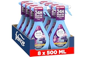 PROCTER & GAMBLE Febreze Textilerfrischerspray 8x500 ml Lenor Amethyst Blütentraum Mit FrischeLuft-Technologie Bekämpft Selbst In Textilien Festsitzende Gerüche Und Hinterlässt Einen Frischeduft