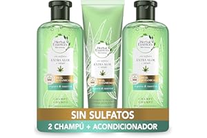 Herbal Essences x2 Champú Sin Sulfatos Ni Siliconas Y Acondicionador Pelo - Ingredientes Naturales - 2x380 ml + 275 ml