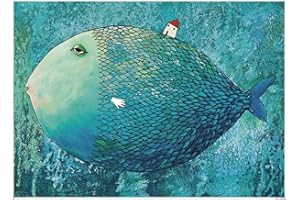 EACHHAHA 1000 Pezzi Puzzle-Puzzle di Cartone-Relax Puzzle Giochi-rompicapo Puzzle Pesce (70x50 cm / 27,5x19,7 Pollici) per Bambini e Adulti Regali