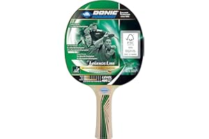 Donic-Schildkröt Raquette de Tennis de Table Legends 400 FSC, Éponge 1,6 mm, Bois FSC, Revêtement Jade - ITTF, 705241