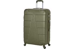 Senator Lightweight Luggage Checked Bag- Durable Hard Shell Luggage 28 Inches Suit Case for Travel A1012 | ABS Large Hard sided Luggage with Spinner Wheels 4 (Checked Luggage 28-Inch, Olive)