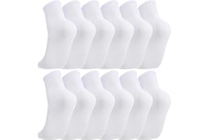 Zuimei 6 Pairs Boys Girls Socks Kids Sport Crew Socks Junior Cotton School Sports Sock, Striped Stretchy Athletic Sock for Girls and Boys 6-12 Years