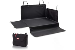 Bartstr Car Boot Protector for Dogs – XXL, Heavy-Duty, Non-Slip Car Boot Liner for Dogs and Pets - Washable Car Boot Dog Mats - Car Dog Seat Cover - Black