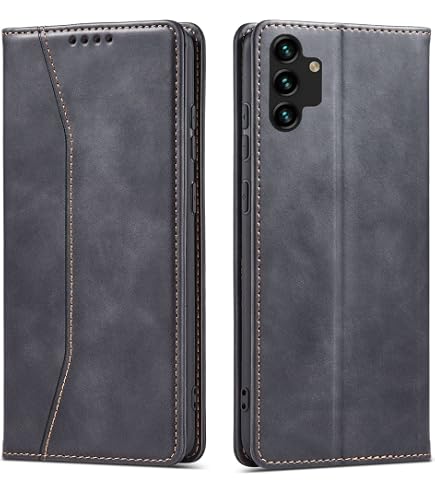 moex Custodia a portafoglio per Xiaomi 13 Pro, con scomparto per carte di credito, in pelle vegana, a portafoglio, con protezione a 360 gradi, colore nero