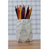 PAYATASARIM MERMER BETON OFİS SETİ KALEMLİK SİYAH MERMER2 payaNM260