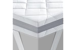 ‎BEDSTORY BedStory Gel Topper 180x200cm H3/H4 aus 10cm Höhe Kaltschaumkern, atmungsaktive 3D-Netz Bezug, Bequeme Matratzentopper für Boxspringbett und unbequemem Betten Schlafsofa