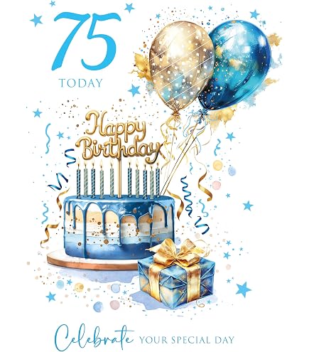 Sottobicchiere Lucido Per 75° Compleanno - Scritta 'Happy 75th Birthday' - Rosa, In MDF - Dimensioni 9x9 Cm