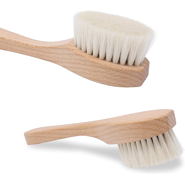 FILFEEL Manuelle Gesichtsbürste Aus Holz - Trockenbürste Für Peeling & Massage, 14,5 Cm, Weiche Borsten