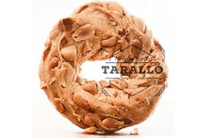 IAZZETTA Snack Taralli Monoporzione Sugna e Pepe 500gr Variante Con Arachidi Napoletani In Box Regalo