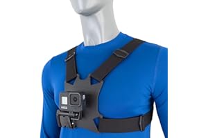 STUNTMAN High Stability Chest Mount with J Hook for Action Cameras - Fits GoPro, DJI Osmo (Action 5 Pro, 4, 3, 2), Insta360 (Ace Pro, Ace, ONE RS, ONE R), and Others