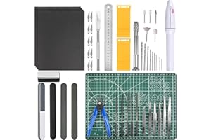 WOOWAIR 53 Pezzi Gundam Model Tools Kit, Set di Strumenti per Hobby Assembler, Strumenti di Modellazione Gundam di Base e Set Artigianale per Costruzione, Riparazione e Fissaggio