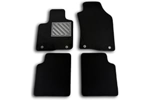 MTC AUTOMOTIVE Tappetini Lancia Ypsilon III dal 2011-2024, su Misura, Antiscivolo, battitacco in gomma rinforzata, bottoni di fissaggio