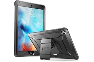 SUPCASE Etui na iPada 9,7 2018/2017, seria Unicorn Beetle PRO, wytrzymałe etui ochronne na całą obudowę z wbudowaną ochroną ekranu (czarny/czarny)