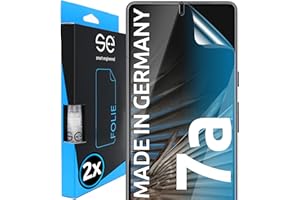 SMART ENGINEERED S.E folia ochronna do Google Pixel 7a - 2 x folie w zestawie z Niemiec, technologia Pixel 7a TPU, dziecinnie łatwe zastosowanie, bez pęcherzyków powietrza, folia Pixel 7a jako alternatywa dla szkła