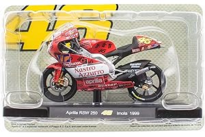 OPO 10 - Moto 1/18 de "El Doctor Valentino.Rossi reproducción Compatible con Aprilia RSW 250 - Imola 1999 - VR026