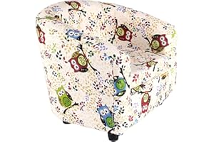 Emall Life Sillón de Lujo para niños Silla para bañera Sofá de Dibujos Animados Estructura de Madera (Big Owl)