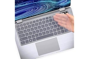 MUBUY-GOL Mubuy Housse de protection pour clavier Dell Latitude 15" 9000 9510 9520 Dell Latitude 14" 5420 7420 7410 7520 Transparent