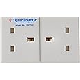 Terminator Esma Approved 13Amp Rewirable Extension Trailing Socket With Power Indicator And Replaceable Fuse (2 Way Uk)