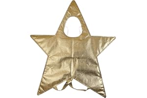 A2Z 4 Kids Xmas Nativity Star Costume Kids Christmas Nativity School Play Gold Star Fancy Dress Outfit for Kids Age 3-8 Years