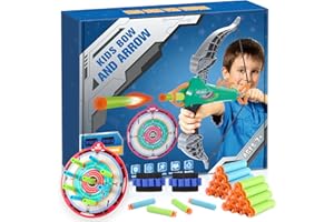 Toyokid Extérieur Jouet Enfant 3 4 5 6 7 8 Ans Garçon, Arc Jouet Enfant 3-8 Ans Jeux Exterieur Cadeau Fille Arc et Fleches Garcon et Fille 3-8 Ans Jeux Enfant Main Droite