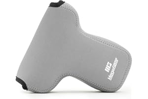 MegaGear MG1197 ultralekkie etui neoprenowe z karabińczykiem do aparatu Olympus OM-D E-M5 Mark II 12-40 mm - szary