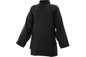 Baumwolle (Leicht) Kung Fu & Tai Chi Shirt Diagonaler Kragen Langarm - Taiji Anzug