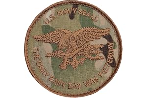 LEGEEON Multicam US Navy Seals The Only Easy Day Was Yesterday SOCOM DEVGRU Fastener Patch