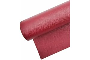 Surriba Ruban Adhésif Simili Cuir pour Réparation, Autocollant Cuir Voiture, Bricolage 10 * 150cm Bourgogne